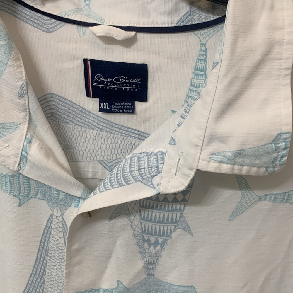 Jack O'neill Men XXL Casual Button Down Shirt Short Sleeve summer vacay spring - Picture 3 of 6